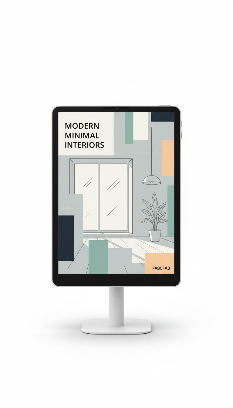 Ebook interactivo de diseño contemporáneo
